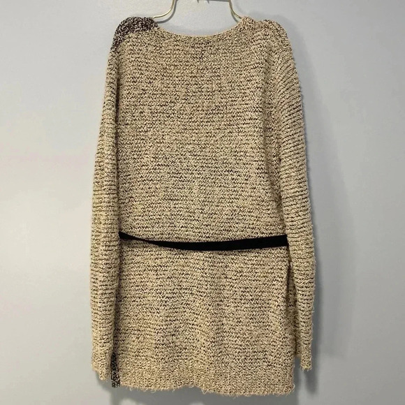 $425 3.1 Philip Lim Cardigan Waist Tie Longer Ivory Gray Size Small S - Picture 8 of 12